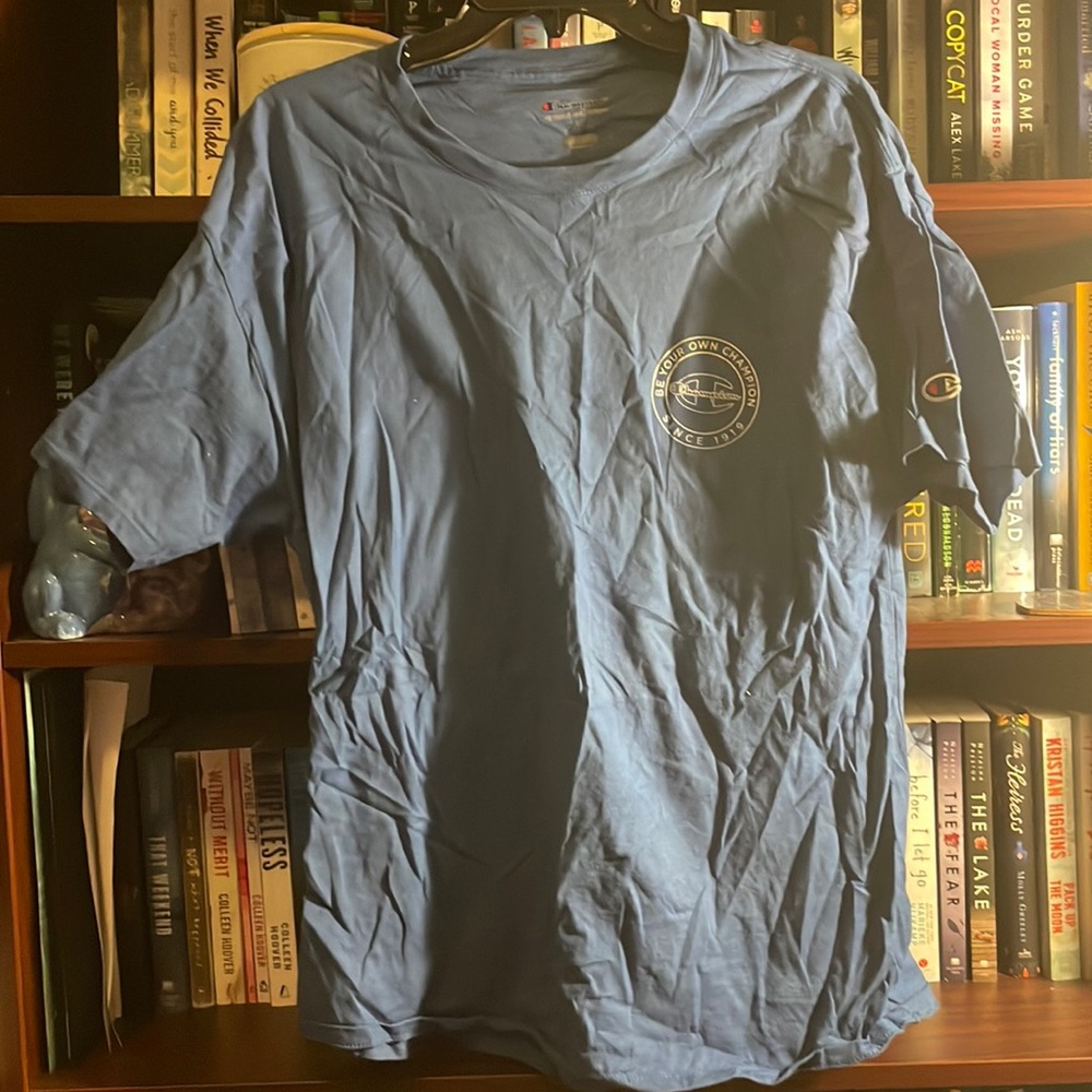 Blue champion shirt
